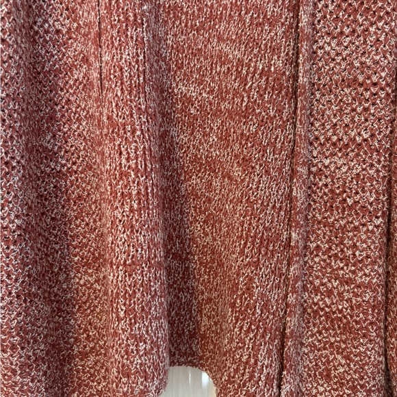 Kye Mi Rust & White Oversized Knit Cardigan - Picture 5 of 9